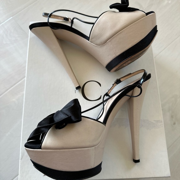Casadei Platform sandals size 39 with bow - Picture 3 of 7